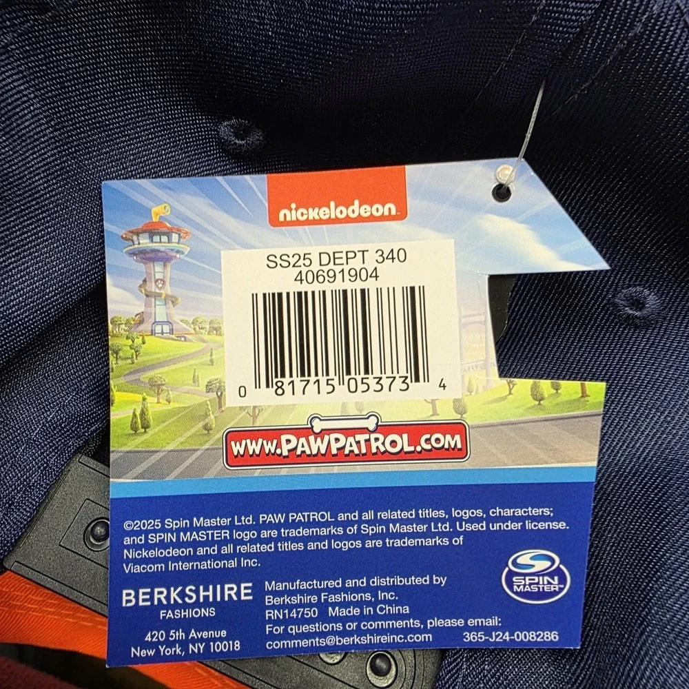 Nickelodeon Toddler / Adjustable‎ Paw Patrol Baseball Cap - Navy & Orange